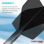 Preview: Mission Force 90 Moulded Flight & Shaft System Schwarz/Transparent - Standard No2